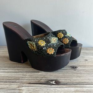 Giuseppe Zanetti platform sandals size 37.5 great used condition
